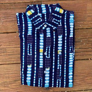 Royal Jelly Harlem Africa Batik button down shirt